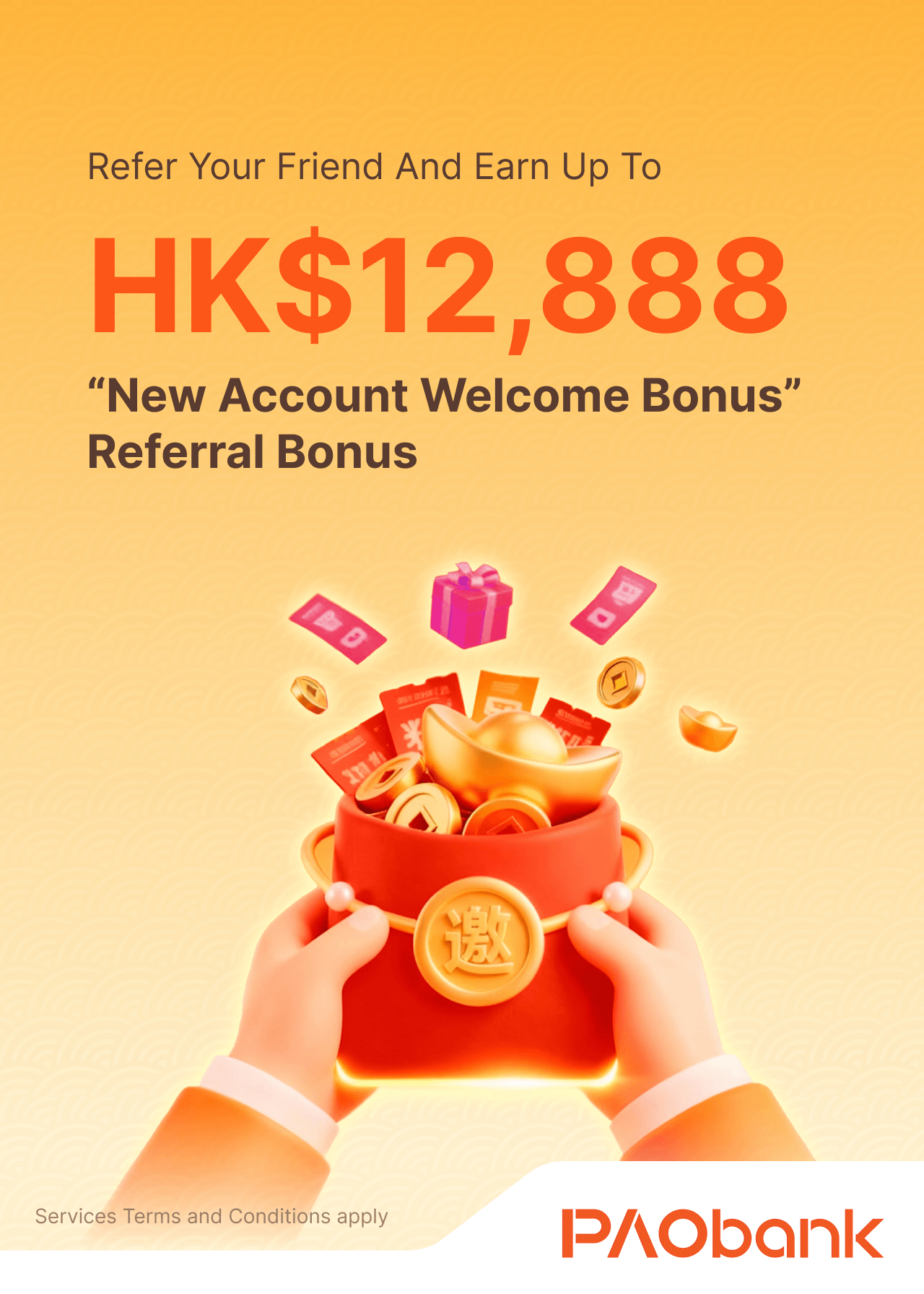 New Account Welcome Bonus Referral Programme